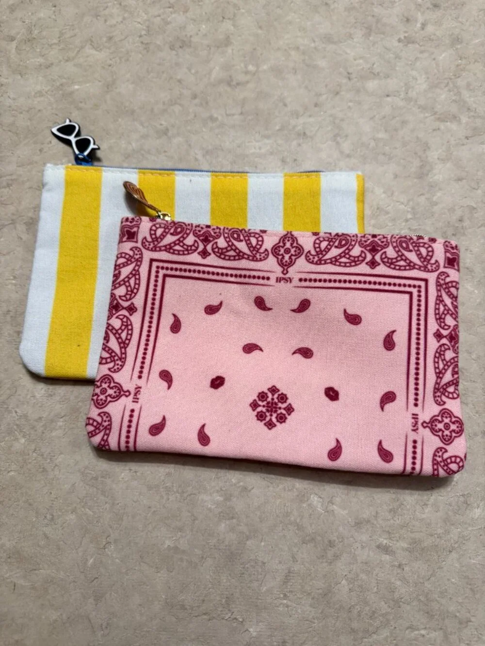 Ipsy Cosmetic Bags Pair